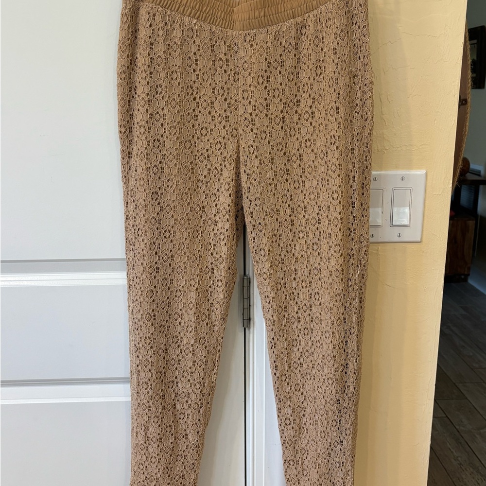 Chico's Tan Lace Leggings